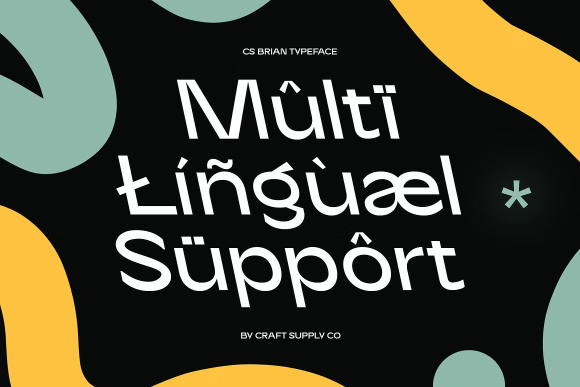 现代时尚美学杂志海报徽标网站设计无衬线英文字体安装包 CS Brian – Contemporary Font 设计素材 sucaiwan.com