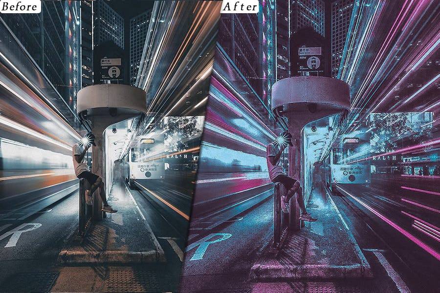 未来派城市街头电影摄影照片调色Lightroom&LUTs预设 Futuristic Mood Presets – luts Video Premiere Pro 插件预设 第4张-素材湾丨精选海外优质设计素材资源 未来派城市街头电影摄影照片调色Lightroom&LUTs预设 Futuristic Mood Presets – luts Video Premiere Pro 插件预设 sucaiwan.com