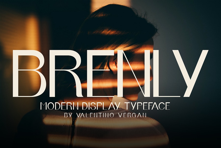 高质量时尚优雅奢侈品牌海报杂志排版英文字体 Brenly - Variable Font 设计素材 sucaiwan.com