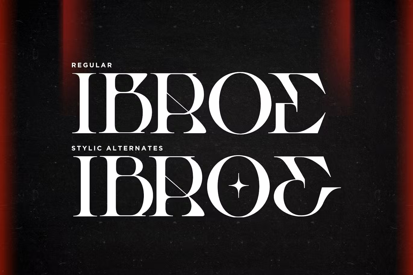 未来科幻复古品牌海报徽标设计衬线英文字体安装包 Glovae Modern – Logo Font 设计素材 sucaiwan.com