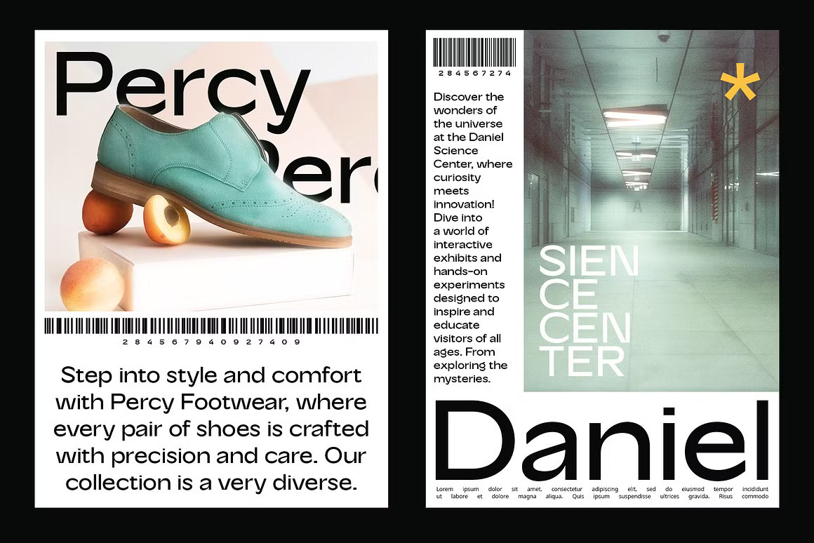 现代时尚美学杂志海报徽标网站设计无衬线英文字体安装包 CS Brian – Contemporary Font 设计素材 sucaiwan.com