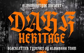 现代包装海报徽标设计装饰黑体英文字体安装包 Dark Heritage – Modern Blackletter Style 设计素材 第1张-素材湾丨精选海外优质设计素材资源 现代包装海报徽标设计装饰黑体英文字体安装包 Dark Heritage – Modern Blackletter Style 设计素材 sucaiwan.com