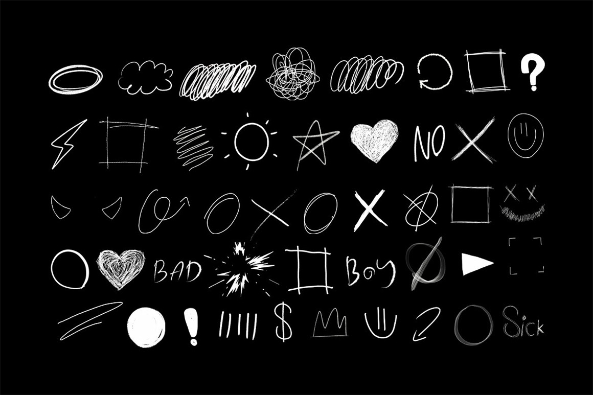 LAYER LAB 233个潮流手绘嘻哈涂鸦线条表情趣味字母符号标记PNG素材包 233 Marker 图片素材 第9张-素材湾丨精选海外优质设计素材资源 LAYER LAB 233个潮流手绘嘻哈涂鸦线条表情趣味字母符号标记PNG素材包 233 Marker 图片素材 sucaiwan.com