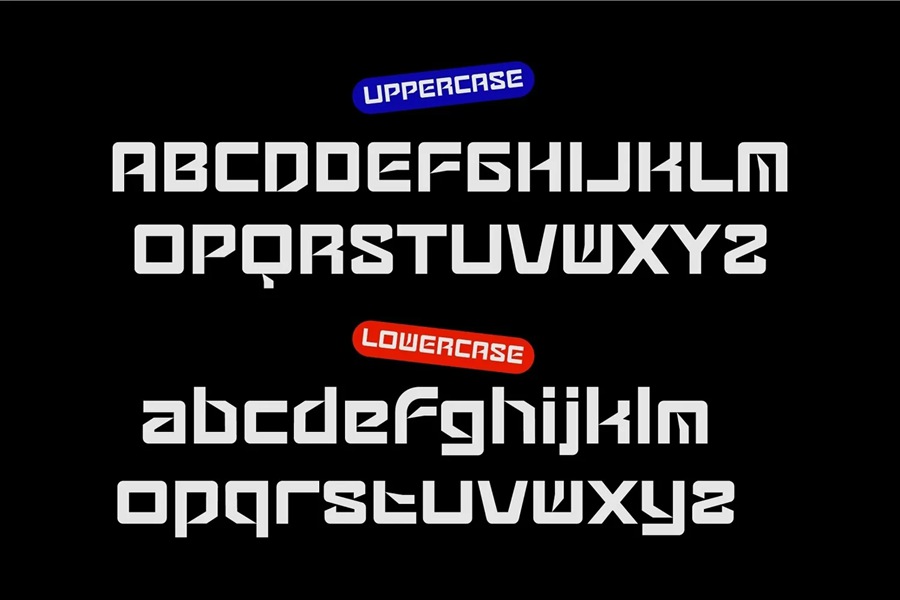 未来派科幻电影海报杂志设计排版科技感英文字体 Gadems - Futuristic Font 设计素材 sucaiwan.com