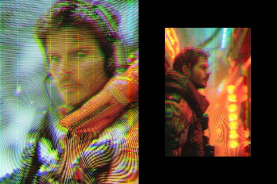 80年代复古VHS信号故障模拟照片效果PS修图特效滤镜样机模板 VHS Tape Photo Effect 插件预设 第2张-素材湾丨精选海外优质设计素材资源 80年代复古VHS信号故障模拟照片效果PS修图特效滤镜样机模板 VHS Tape Photo Effect 插件预设 sucaiwan.com