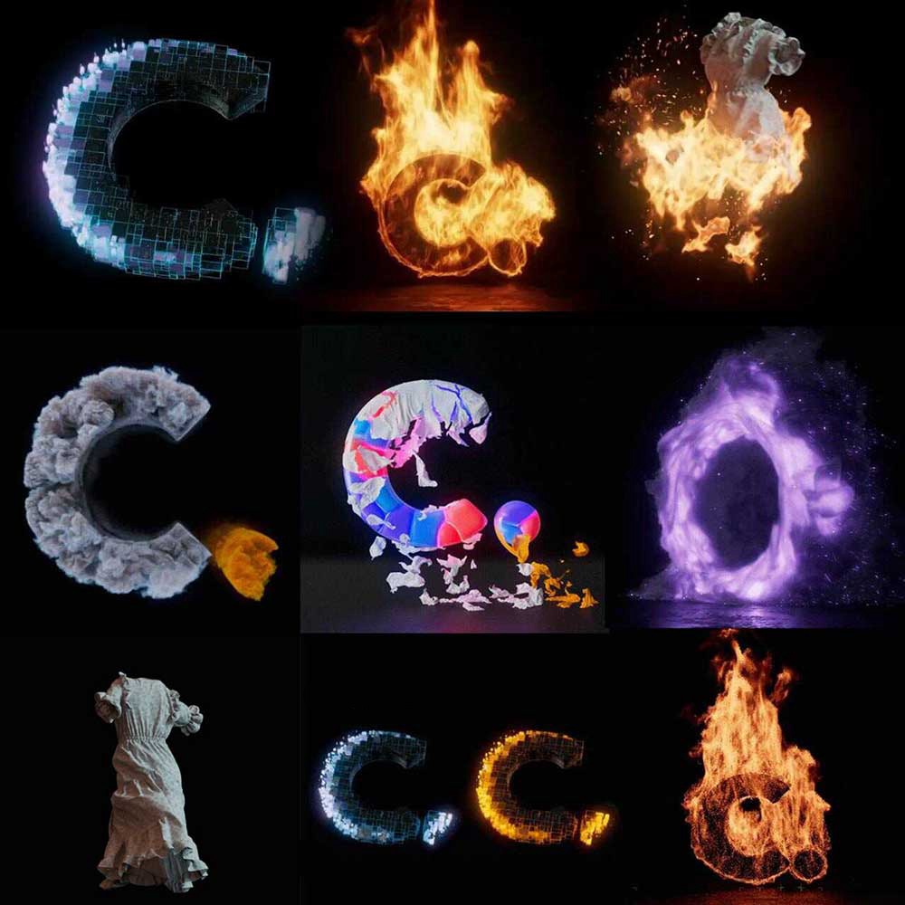 Houdini火焰能量布料烟雾粒子模拟视觉特效基础教程 中文字幕 Intro to High-Quality VFX with Houdini 设计教程 sucaiwan.com