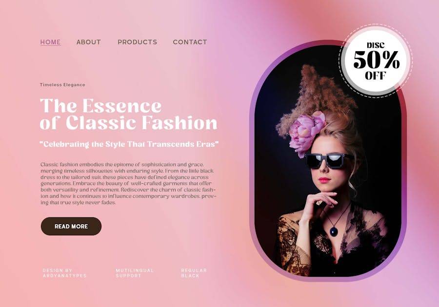 时尚复古杂志海报包装网页设计衬线英文字体安装包 Milgo 设计素材 sucaiwan.com