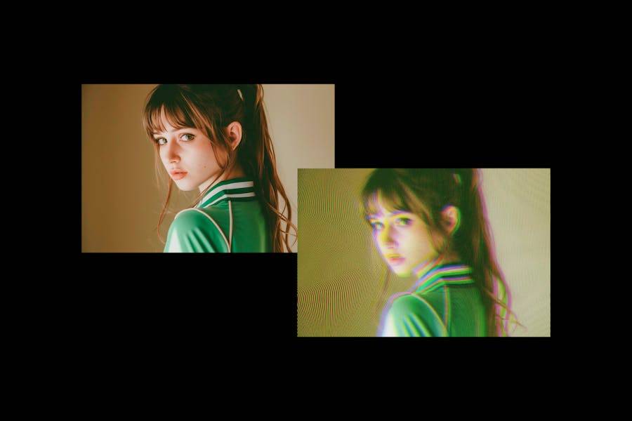 80年代复古VHS信号故障模拟照片效果PS修图特效滤镜样机模板 VHS Tape Photo Effect 插件预设 第3张-素材湾丨精选海外优质设计素材资源 80年代复古VHS信号故障模拟照片效果PS修图特效滤镜样机模板 VHS Tape Photo Effect 插件预设 sucaiwan.com