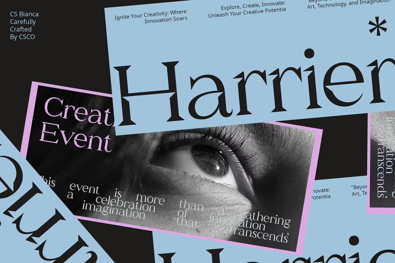 现代优雅品牌海报徽标设计衬线英文字体安装包 CS Bianca – Serif Typeface 设计素材 第4张-素材湾丨精选海外优质设计素材资源 现代优雅品牌海报徽标设计衬线英文字体安装包 CS Bianca – Serif Typeface 设计素材 sucaiwan.com