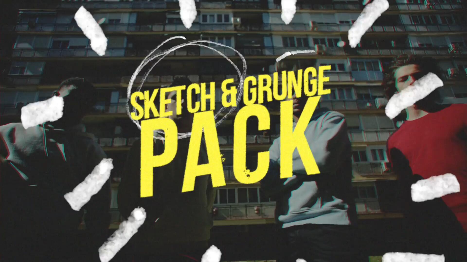 FCPX插件：81个复古马克笔街头涂鸦喷漆笔迹符号箭头数字图形动画设计元素 , sucaiwan.com