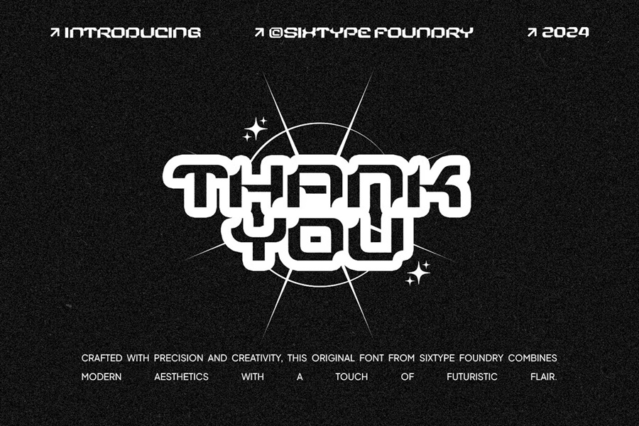 未来科幻海报徽标设计y2k装饰英文字体安装包 Sixtype Origin Font 设计素材 第6张-素材湾丨精选海外优质设计素材资源 未来科幻海报徽标设计y2k装饰英文字体安装包 Sixtype Origin Font 设计素材 sucaiwan.com