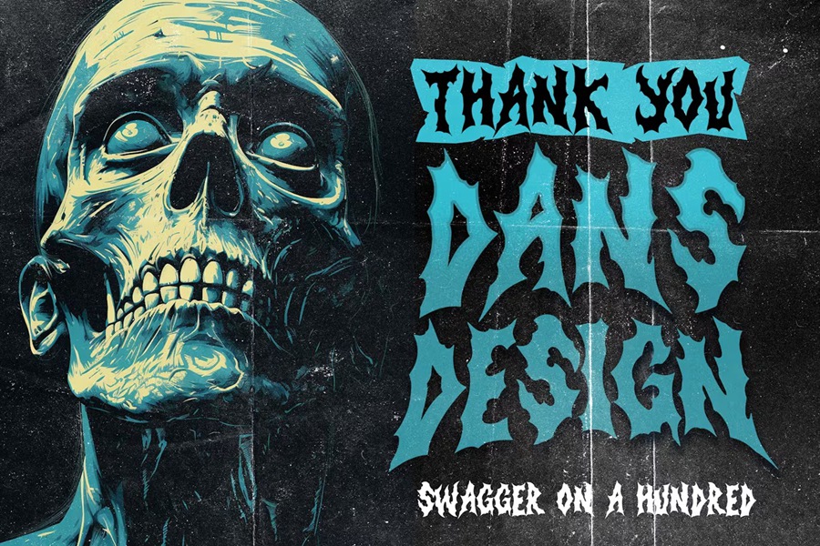 时尚复古金属品牌海报电影徽标设计y2k装饰英文字体安装包 Strange Mystery Horror Metal Display Font 设计素材 第7张-素材湾丨精选海外优质设计素材资源 时尚复古金属品牌海报电影徽标设计y2k装饰英文字体安装包 Strange Mystery Horror Metal Display Font 设计素材 sucaiwan.com