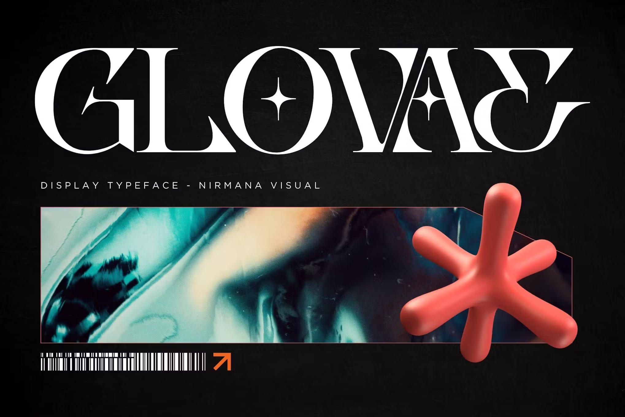 未来科幻复古品牌海报徽标设计衬线英文字体安装包 Glovae Modern – Logo Font 设计素材 sucaiwan.com