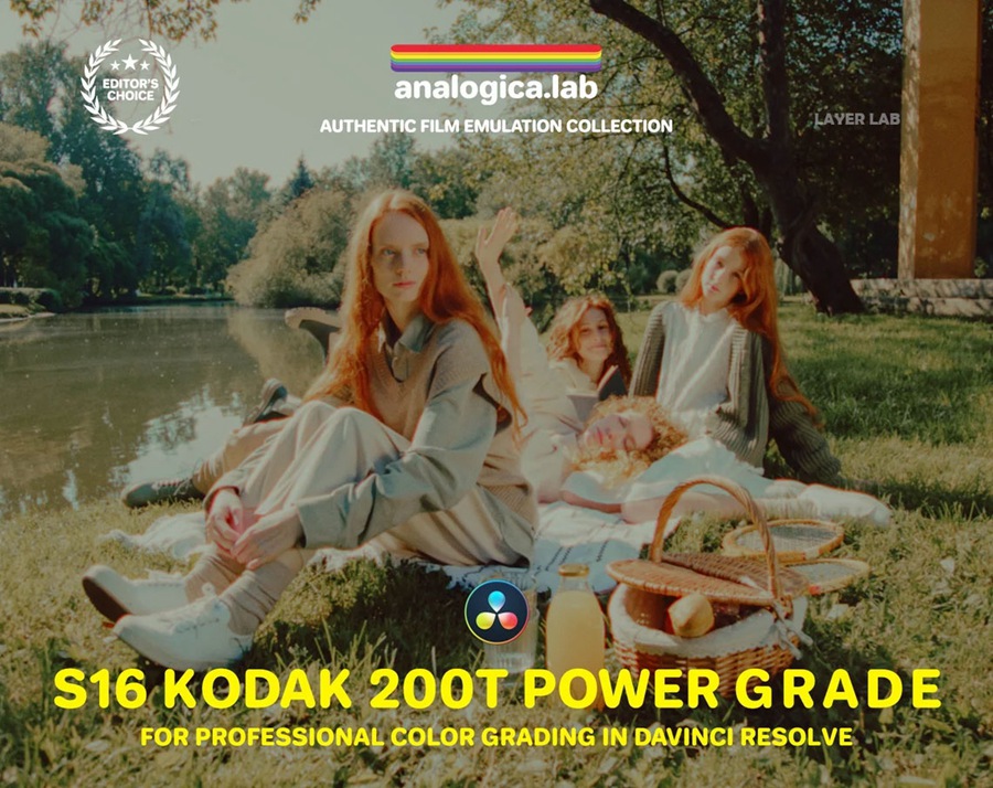 Super16 KODAK 200T Power Grade 独特达芬奇胶片模拟柯达复古调色节点 for Professional Color Grading in DaVinci Resolve Studio 插件预设 sucaiwan.com