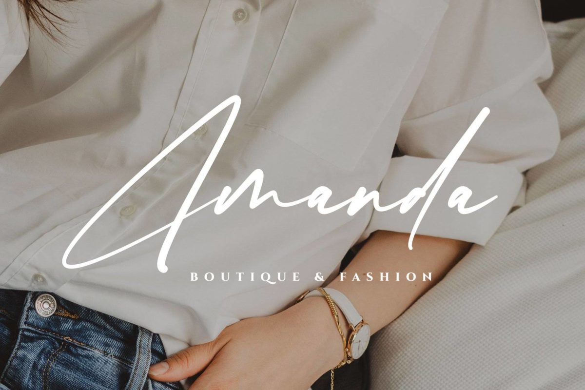 尚优雅女性化婚礼摄影封面标题LOGO设计签名PSAI手写英文字体安装包 Samanta Holland Modern Signature 设计素材 sucaiwan.com