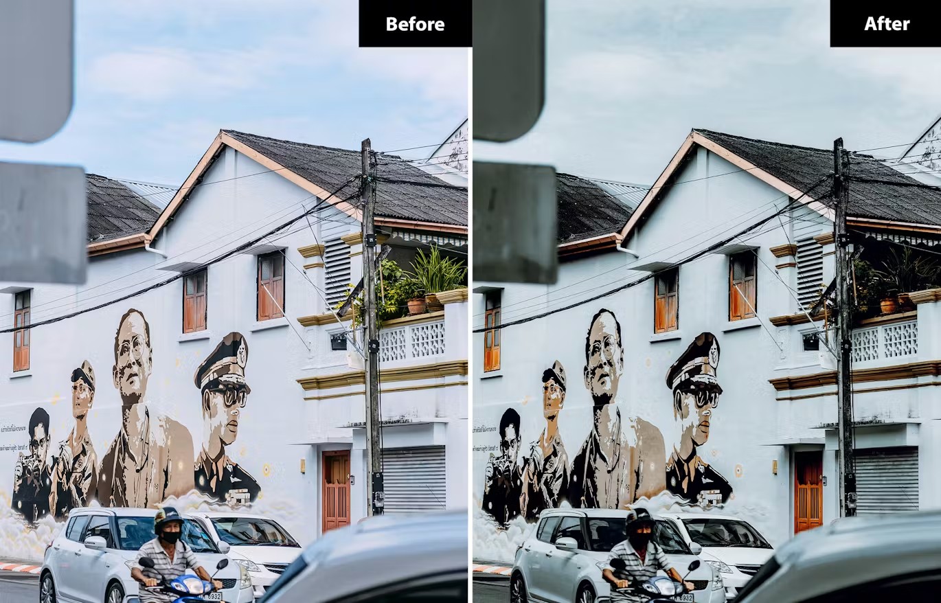 6组哑光黑色电影婚礼旅行摄影照片调色Lightroom预设 6 Matte Black Lightroom and Photoshop Presets 插件预设 sucaiwan.com