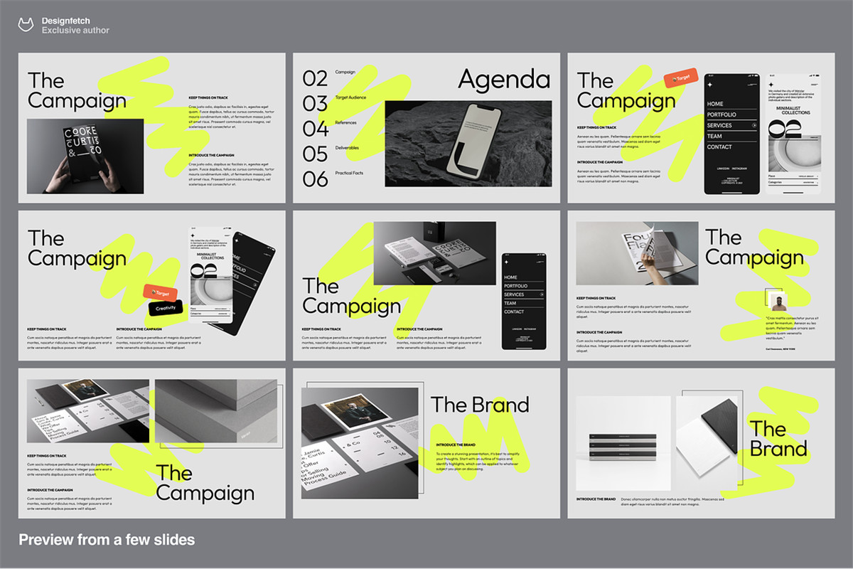 40+现代动态独特极简艺术品牌VI手册艺术PPT幻灯片演示文稿 Creative brief template – Conly , 第7张-素材湾丨精选海外优质设计素材资源 40+现代动态独特极简艺术品牌VI手册艺术PPT幻灯片演示文稿 Creative brief template – Conly , sucaiwan.com