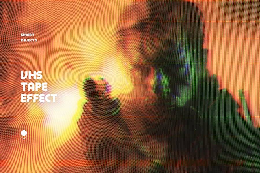 80年代复古VHS信号故障模拟照片效果PS修图特效滤镜样机模板 VHS Tape Photo Effect 插件预设 第1张-素材湾丨精选海外优质设计素材资源 80年代复古VHS信号故障模拟照片效果PS修图特效滤镜样机模板 VHS Tape Photo Effect 插件预设 sucaiwan.com