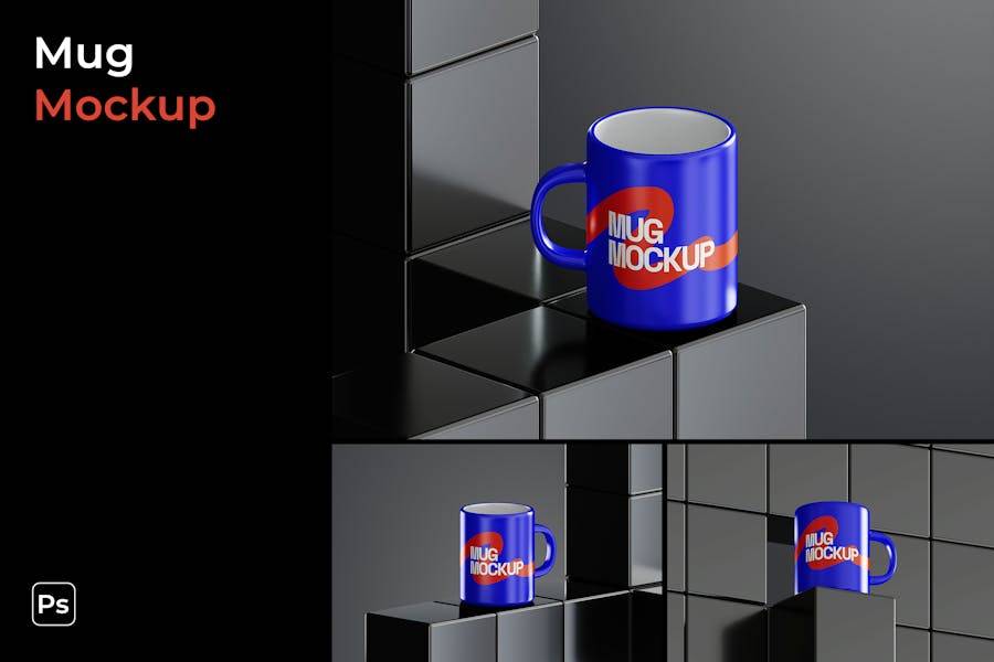 高级黑化风品牌LOGO设计马克杯水杯展示效果图PS贴图样机素材 Mug Mockup 样机素材 第1张-素材湾丨精选海外优质设计素材资源 高级黑化风品牌LOGO设计马克杯水杯展示效果图PS贴图样机素材 Mug Mockup 样机素材 sucaiwan.com