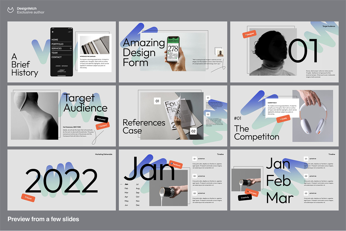 40+现代动态独特极简艺术品牌VI手册艺术PPT幻灯片演示文稿 Creative brief template – Conly , 第3张-素材湾丨精选海外优质设计素材资源 40+现代动态独特极简艺术品牌VI手册艺术PPT幻灯片演示文稿 Creative brief template – Conly , sucaiwan.com