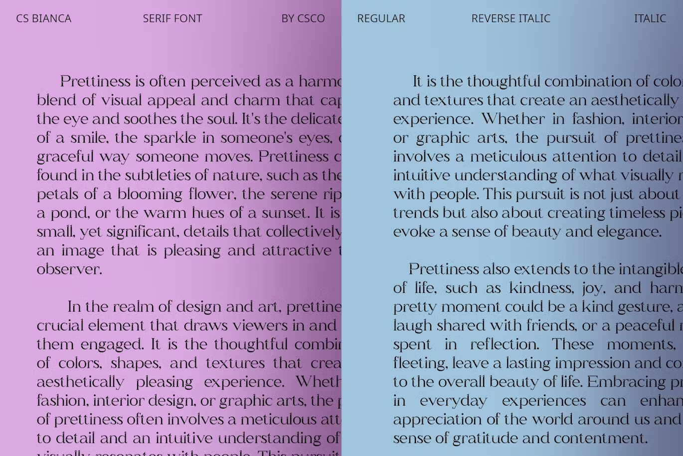 现代优雅品牌海报徽标设计衬线英文字体安装包 CS Bianca – Serif Typeface 设计素材 第5张-素材湾丨精选海外优质设计素材资源 现代优雅品牌海报徽标设计衬线英文字体安装包 CS Bianca – Serif Typeface 设计素材 sucaiwan.com