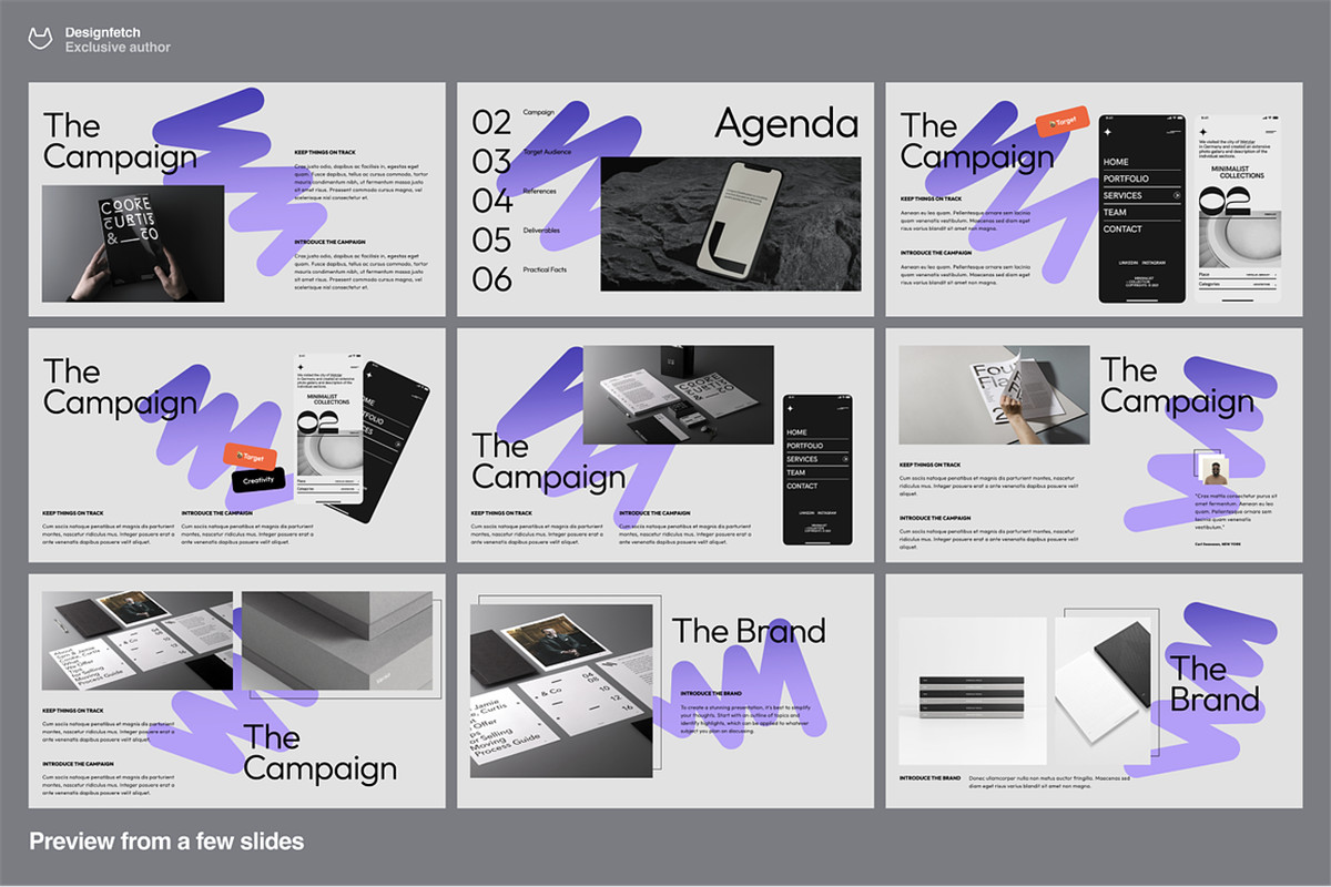 40+现代动态独特极简艺术品牌VI手册艺术PPT幻灯片演示文稿 Creative brief template – Conly , 第5张-素材湾丨精选海外优质设计素材资源 40+现代动态独特极简艺术品牌VI手册艺术PPT幻灯片演示文稿 Creative brief template – Conly , sucaiwan.com