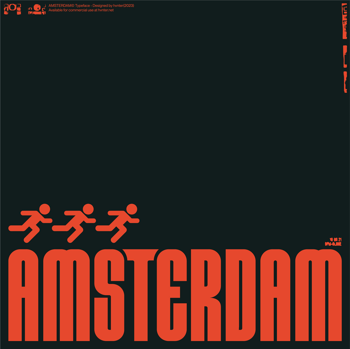 英文字体:科技未来赛博朋克机能标题排版logo装饰无衬线字体 HVNTER - AMSTERDAM 设计素材 第3张-素材湾丨精选海外优质设计素材资源 英文字体:科技未来赛博朋克机能标题排版logo装饰无衬线字体 HVNTER - AMSTERDAM 设计素材 sucaiwan.com