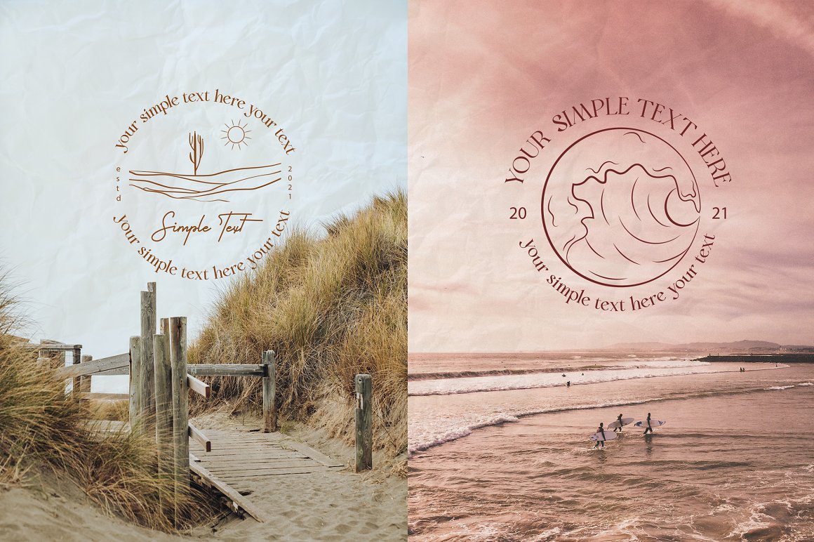 Mio Buono 夏季抽象创意时尚极简波西米亚风格标志构图设计元素包 Boho Summer Logo 图片素材 第7张-素材湾丨精选海外优质设计素材资源 Mio Buono 夏季抽象创意时尚极简波西米亚风格标志构图设计元素包 Boho Summer Logo 图片素材 sucaiwan.com