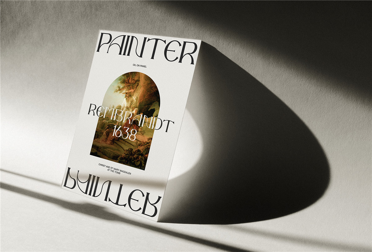 经典优雅杂志海报标题徽标Logo设计衬线英文字体素材 The Night Watch Font , sucaiwan.com