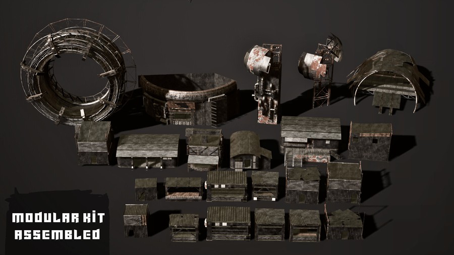 后世界末日科幻沙漠城市小镇避难所ue模型设计素材 Post Apocalyptic Town , 第11张-素材湾丨精选海外优质设计素材资源 后世界末日科幻沙漠城市小镇避难所ue模型设计素材 Post Apocalyptic Town , sucaiwan.com