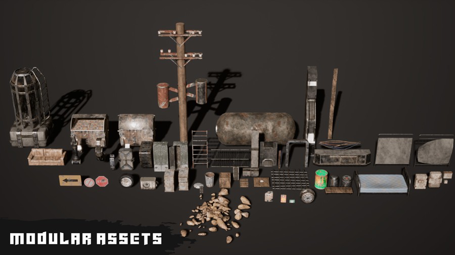 后世界末日科幻沙漠城市小镇避难所ue模型设计素材 Post Apocalyptic Town , 第13张-素材湾丨精选海外优质设计素材资源 后世界末日科幻沙漠城市小镇避难所ue模型设计素材 Post Apocalyptic Town , sucaiwan.com