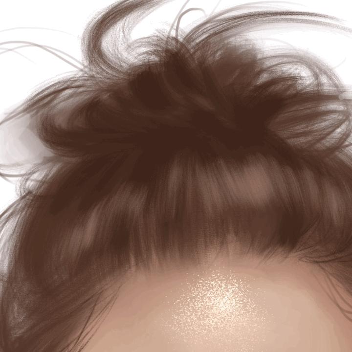 真实眉毛头发数字艺术绘画效果procreate笔刷画笔设计素材 HAEYOON Mini portrait brush set (5) for procreate 笔刷资源 sucaiwan.com