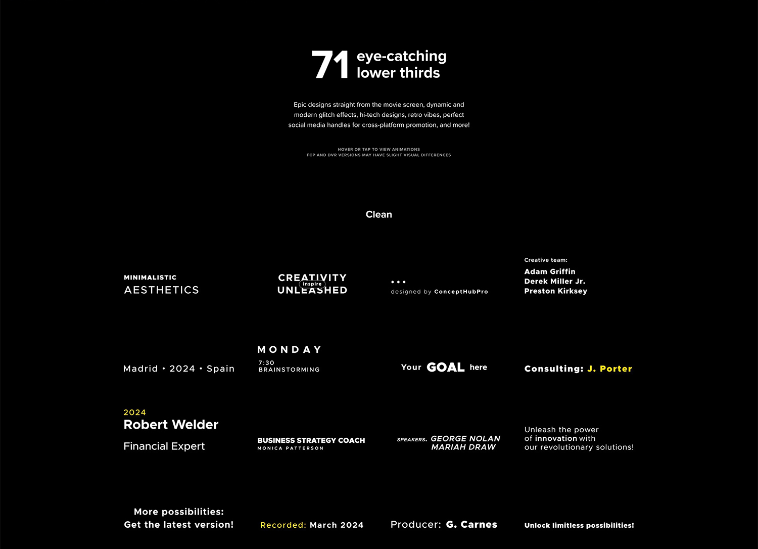 MotionVFX – mLowers Universal 71种多样化史诗现代故障复古氛围动态文字标题动画效果FCPX插件 , 第11张-素材湾丨精选海外优质设计素材资源 MotionVFX – mLowers Universal 71种多样化史诗现代故障复古氛围动态文字标题动画效果FCPX插件 , sucaiwan.com