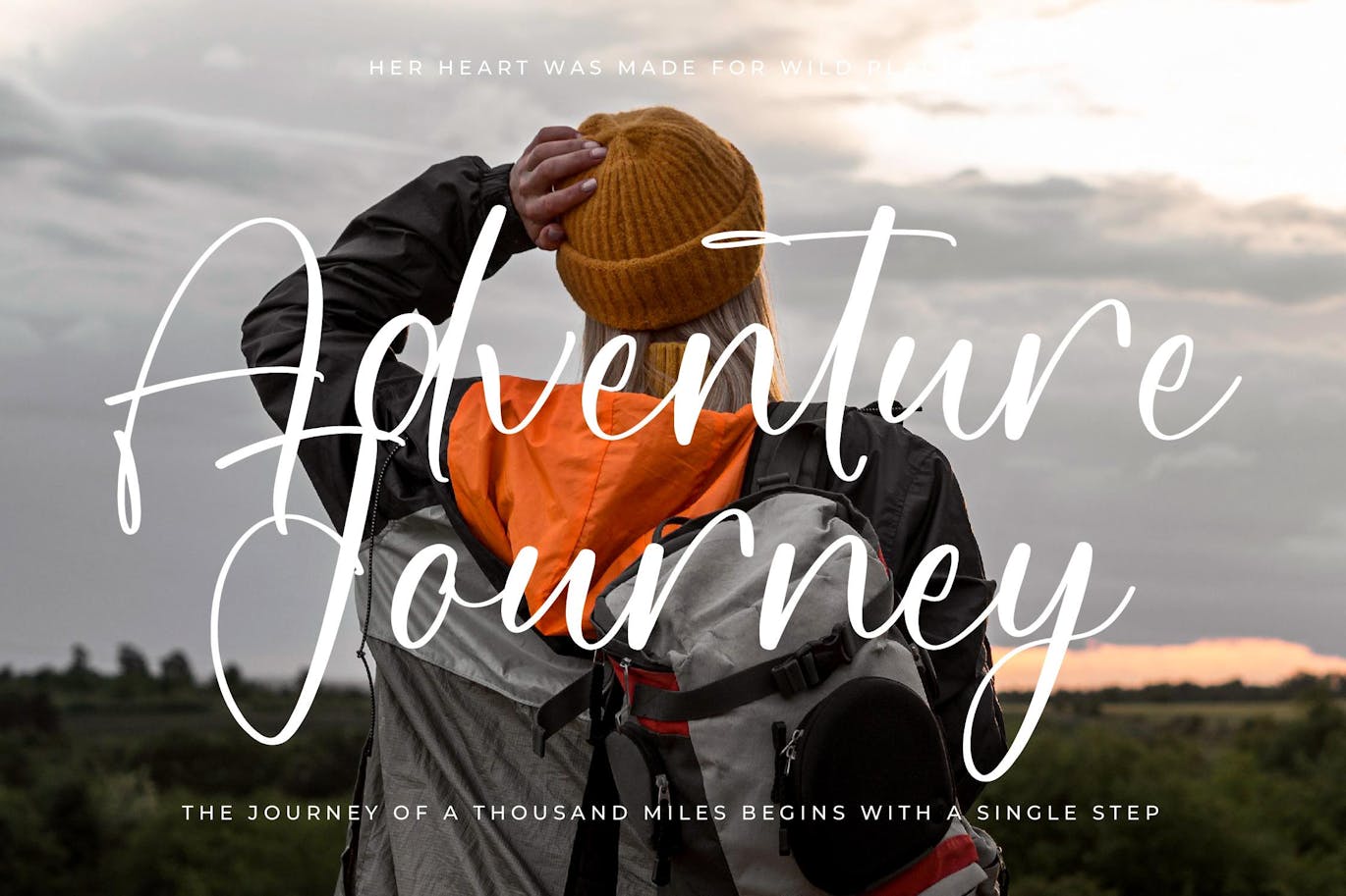 优雅品牌海报徽标设计手写英文字体安装包 Vintage Hosters Simple Handwritten Font 设计素材 sucaiwan.com