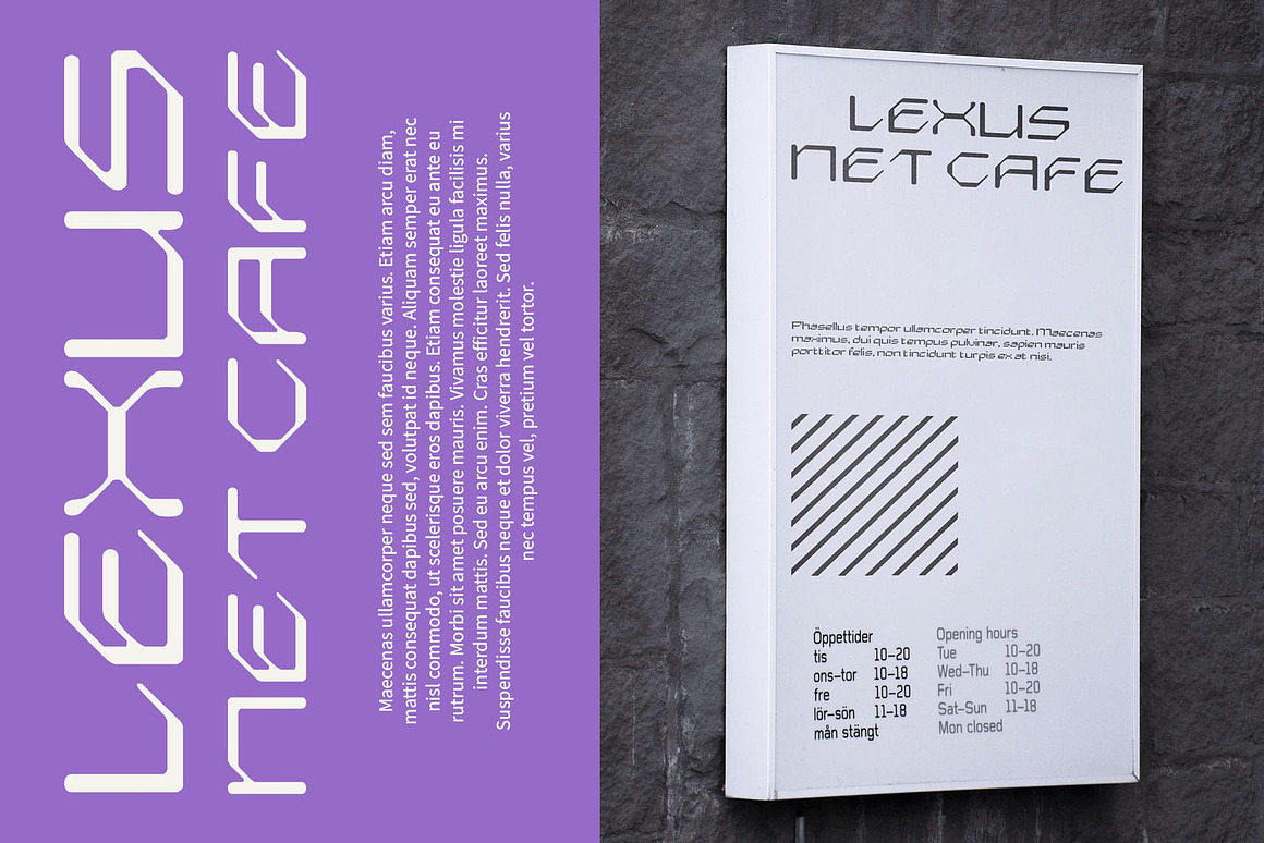 现代时尚海报网站徽标设计装饰英文字体安装包 Lexady Blur 设计素材 第7张-素材湾丨精选海外优质设计素材资源 现代时尚海报网站徽标设计装饰英文字体安装包 Lexady Blur 设计素材 sucaiwan.com