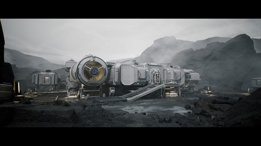 未来科幻赛博朋克风星球基地房屋飞船ue模型3d设计素材 Modular Sci-Fi Indoor Outdoor Environment Pack – Rocky Swampy Planet 样机素材 第2张-素材湾丨精选海外优质设计素材资源 未来科幻赛博朋克风星球基地房屋飞船ue模型3d设计素材 Modular Sci-Fi Indoor Outdoor Environment Pack – Rocky Swampy Planet 样机素材 sucaiwan.com