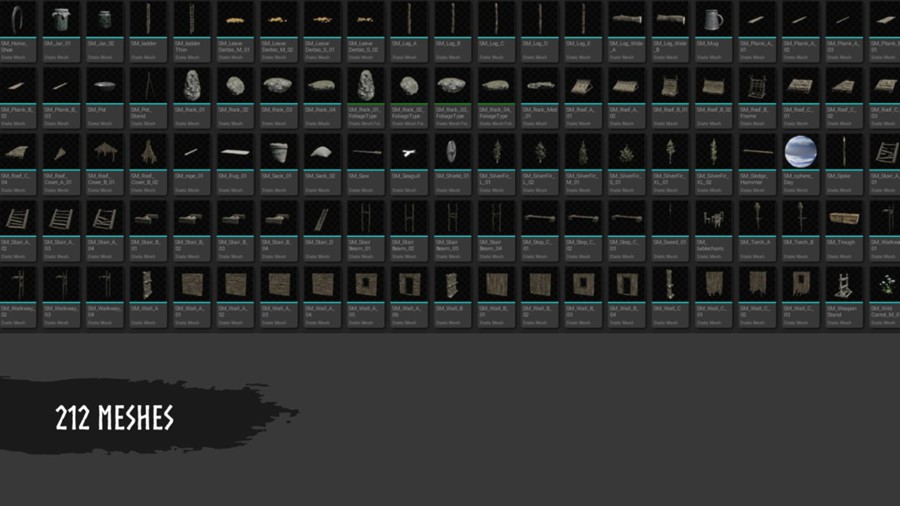 中世纪维京小镇城堡房屋3d模型ue设计素材 Modular Medieval Village 样机素材 第19张-素材湾丨精选海外优质设计素材资源 中世纪维京小镇城堡房屋3d模型ue设计素材 Modular Medieval Village 样机素材 sucaiwan.com