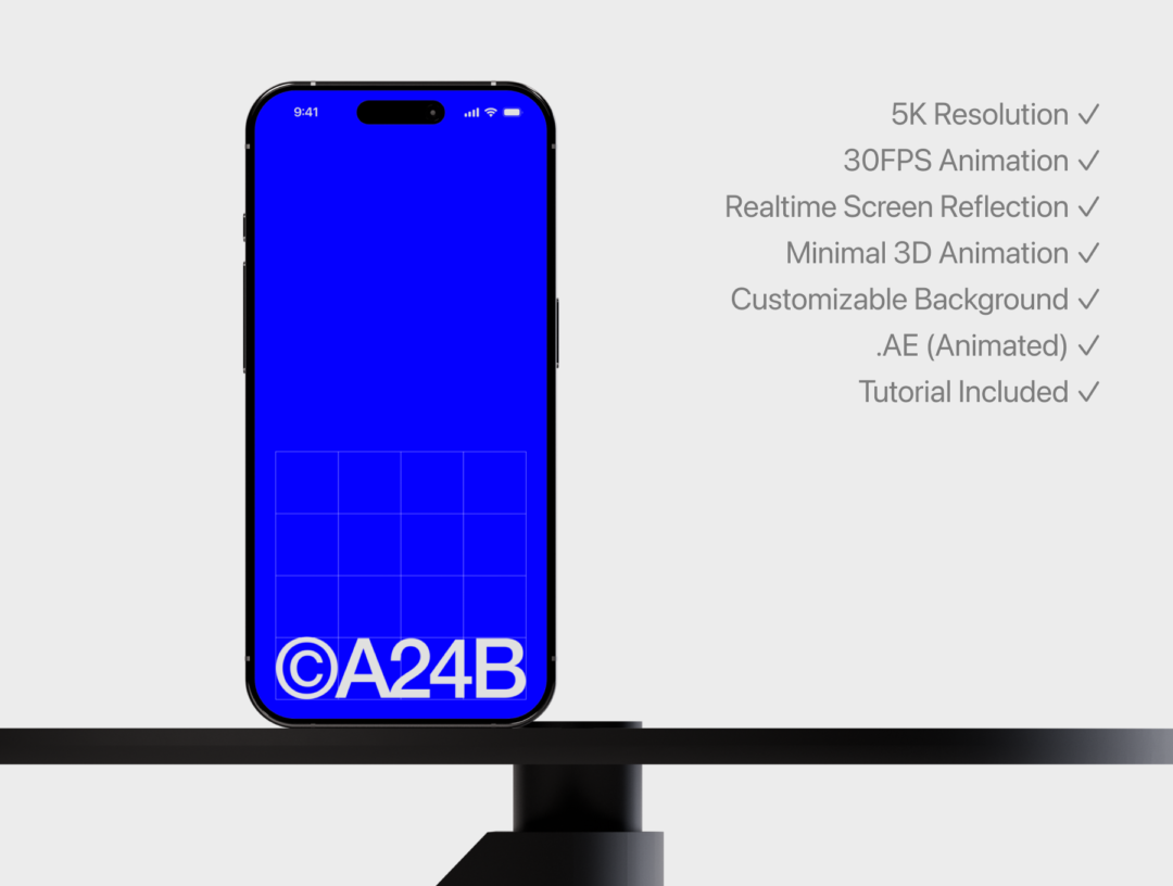 AE模板 专业5k高清iphone 15 pro动态演示样机模板素材 Animated iPhone 15 Pro Mockup 02 样机素材 第5张-素材湾丨精选海外优质设计素材资源 AE模板 专业5k高清iphone 15 pro动态演示样机模板素材 Animated iPhone 15 Pro Mockup 02 样机素材 sucaiwan.com