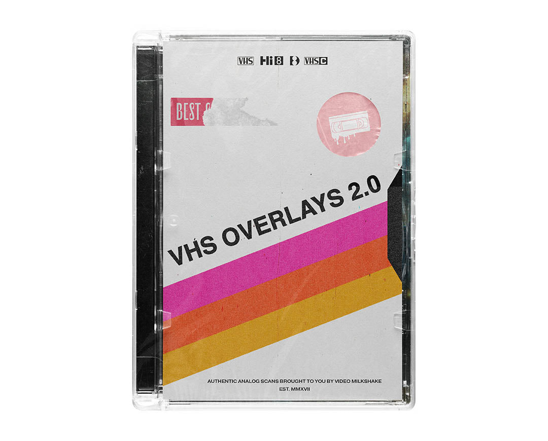 Video Milkshake 复古VHS做旧磁带故障失真噪点颗粒背景视频素材 VHS GLITCHES AND OVERLAYS PACK 2.0 影视音频 sucaiwan.com