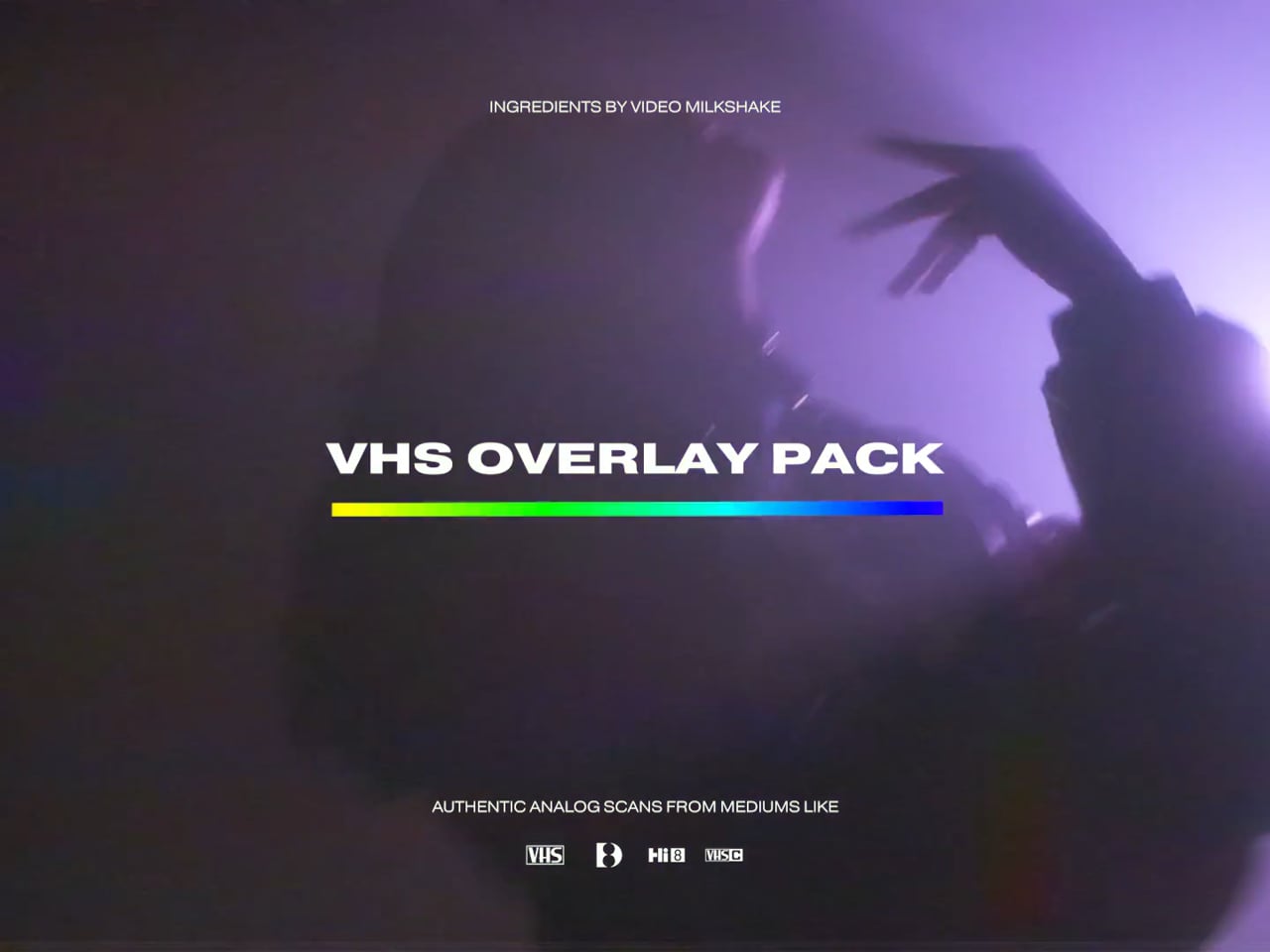 Video Milkshake 复古VHS做旧磁带故障失真噪点颗粒背景视频素材 VHS GLITCHES AND OVERLAYS PACK 2.0 影视音频 sucaiwan.com