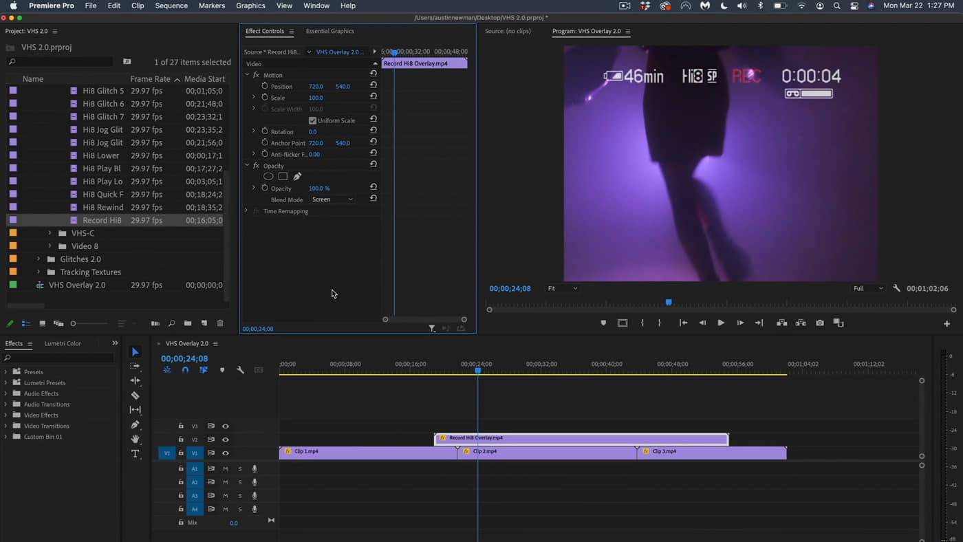 Video Milkshake 复古VHS做旧磁带故障失真噪点颗粒背景视频素材 VHS GLITCHES AND OVERLAYS PACK 2.0 影视音频 sucaiwan.com