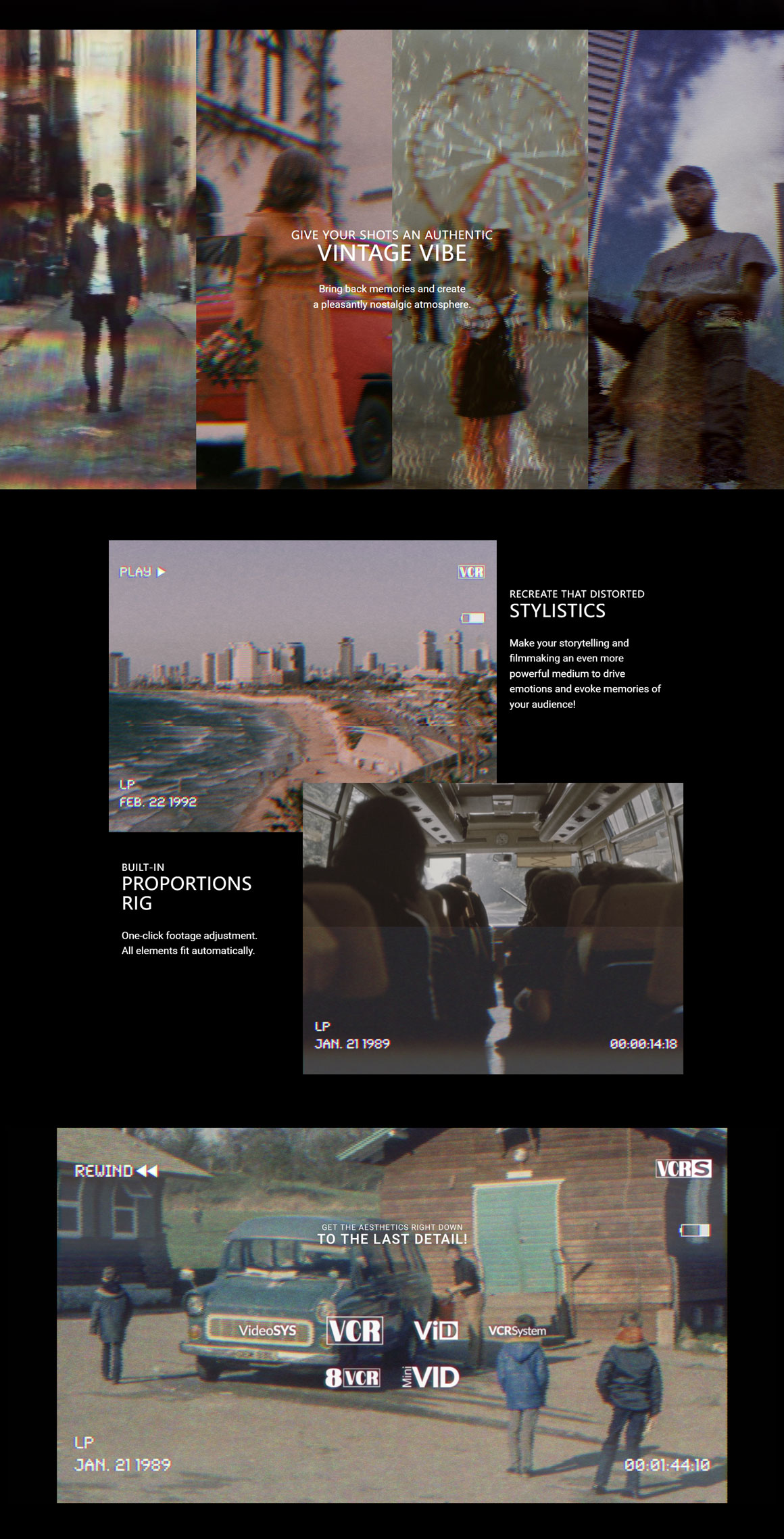 FCPX插件:30种复古怀旧老录像电影氛围画面扭曲粗糙噪点VCR机器损坏失真纹理效果 MotionVFX mVCR . 第6张-素材湾丨精选海外优质设计素材资源 FCPX插件:30种复古怀旧老录像电影氛围画面扭曲粗糙噪点VCR机器损坏失真纹理效果 MotionVFX mVCR . sucaiwan.com