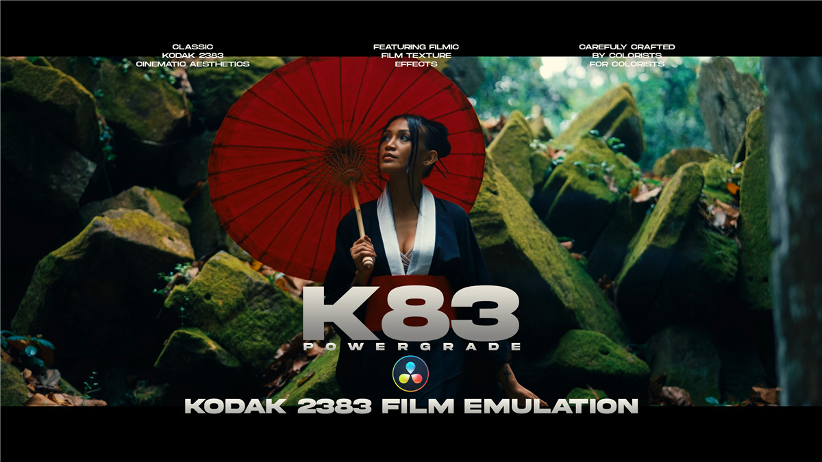 K83 Cinematic PowerGrade 经典好莱坞电影级柯达Kodak 2383胶片模拟薄膜颗粒纹理达芬奇调色节点 K83 Cinematic PowerGrade | Kodak 2383 Film Emulation , 第1张-素材湾丨精选海外优质设计素材资源 K83 Cinematic PowerGrade 经典好莱坞电影级柯达Kodak 2383胶片模拟薄膜颗粒纹理达芬奇调色节点 K83 Cinematic PowerGrade | Kodak 2383 Film Emulation , sucaiwan.com