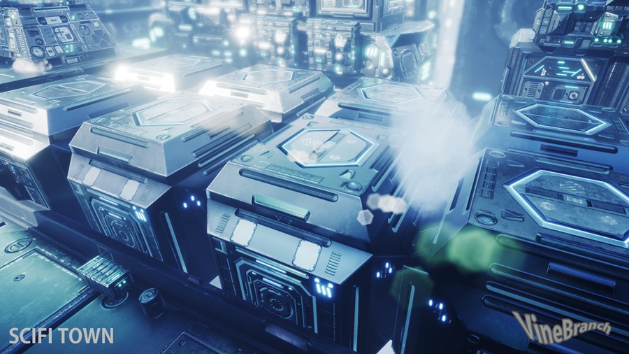 未来科幻赛博朋克风城市大厦建筑ue模型3d设计素材 Sci-Fi Town 样机素材 第11张-素材湾丨精选海外优质设计素材资源 未来科幻赛博朋克风城市大厦建筑ue模型3d设计素材 Sci-Fi Town 样机素材 sucaiwan.com