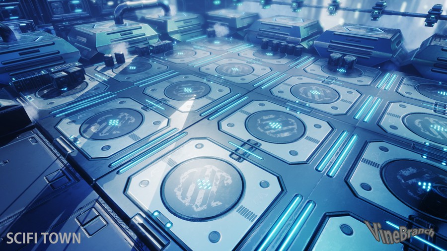 未来科幻赛博朋克风城市大厦建筑ue模型3d设计素材 Sci-Fi Town 样机素材 第13张-素材湾丨精选海外优质设计素材资源 未来科幻赛博朋克风城市大厦建筑ue模型3d设计素材 Sci-Fi Town 样机素材 sucaiwan.com