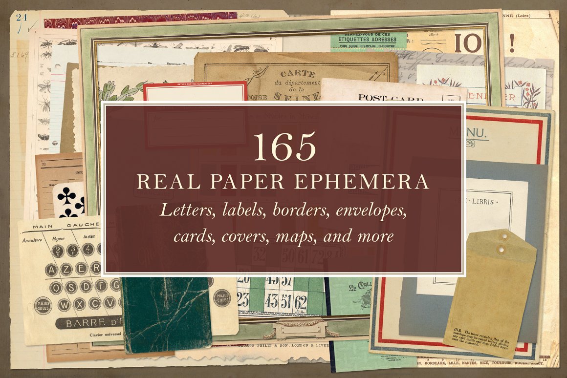 165款复古做旧牛皮纸贴纸张信纸信封相框扑克牌期刊封面地图航海风PNG背景肌理套装 Vintage Paper Ephemera Vol 2 图片素材 第2张-素材湾丨精选海外优质设计素材资源 165款复古做旧牛皮纸贴纸张信纸信封相框扑克牌期刊封面地图航海风PNG背景肌理套装 Vintage Paper Ephemera Vol 2 图片素材 sucaiwan.com