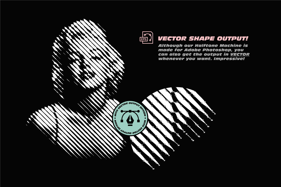 潮流复古黑白半调扭曲像素波点条纹矩阵特效PS动作预设 Halftone Machine Action 插件预设 第10张-素材湾丨精选海外优质设计素材资源 潮流复古黑白半调扭曲像素波点条纹矩阵特效PS动作预设 Halftone Machine Action 插件预设 sucaiwan.com