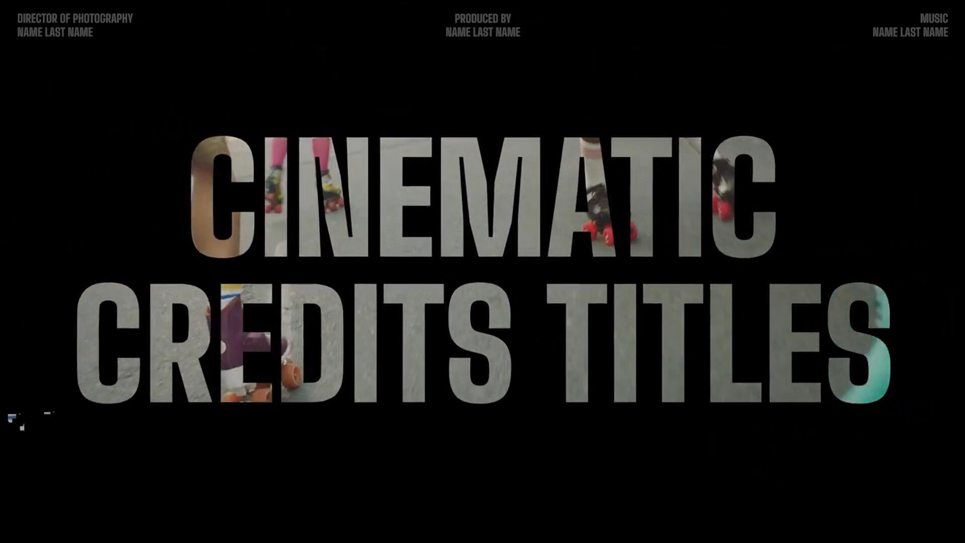 达芬奇模板：电影滚动效果开场白片尾标题字幕 CINEMATIC CREDITS TITLES , sucaiwan.com