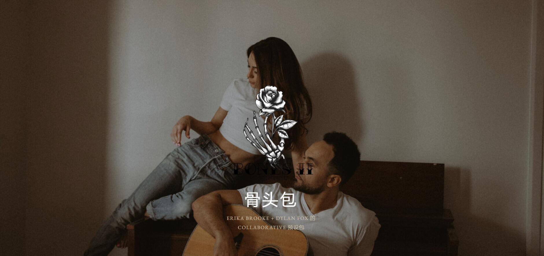 复古棕色褐色浪漫色调旅拍人像摄影照片调色LR预设 Erika Brooke - Bones Presets 插件预设 sucaiwan.com