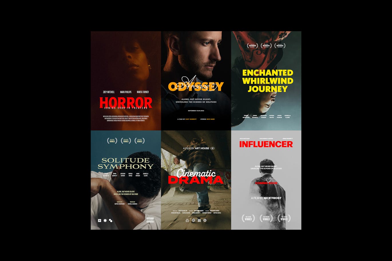 经典现代极简电影大片纪录片海报封面排版设计PSD分层源文件模板套装 Movie Poster Templates , 第2张-素材湾丨精选海外优质设计素材资源 经典现代极简电影大片纪录片海报封面排版设计PSD分层源文件模板套装 Movie Poster Templates , sucaiwan.com